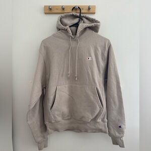 Champion Reverse Weave Taupe Sweatshirt with Hood